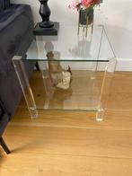 Bijzet tafel plexiglas bovenste “plank” van echt glas, Huis en Inrichting, Tafels | Sidetables, Ophalen, Zo goed als nieuw