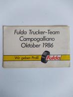 Oude sticker. Fulda Truckers team Campogalliano. Okt 1986., Verzamelen, Ophalen of Verzenden, Zo goed als nieuw