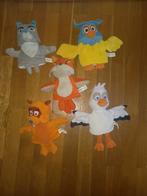 Fabeltjeskrant poppenkast poppen 5 stuks, Ophalen of Verzenden, Gebruikt, Overige typen