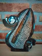 Orthoceras met goniatiet zuiltje, Verzamelen, Ophalen of Verzenden, Fossiel