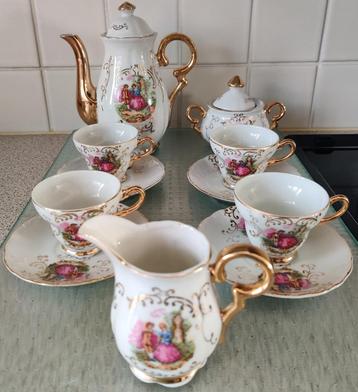 Versailles koffie set voor 4 personen vintage beschikbaar voor biedingen
