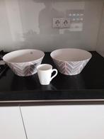 2 nieuwe grote bamboe schalen van de Bijenkorf, Ophalen of Verzenden, Nieuw, Rond, Schaal