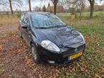 Fiat Punto 1.4 3DR 2005 Zwart, Auto's, Voorwielaandrijving, Stof, Zwart, 4 cilinders