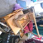 Poppenwagen rotan vintage, Ophalen, Gebruikt, Overige typen