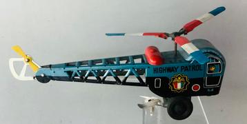 Vintage 1960’s  blikken Highway Patrol helicopter,onbespeeld beschikbaar voor biedingen