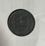 25 cent Nederland 1941 zink, Postzegels en Munten, Munten | Nederland, Ophalen of Verzenden, 25 cent