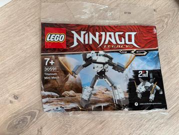 LEGO Ninjago 7+ 30591 Titanium mini mech compleet! beschikbaar voor biedingen