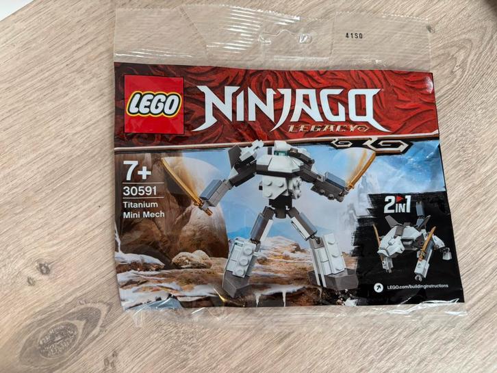 LEGO Ninjago 7+ 30591 Titanium mini mech compleet!, Kinderen en Baby's, Speelgoed | Duplo en Lego, Zo goed als nieuw, Lego, Complete set