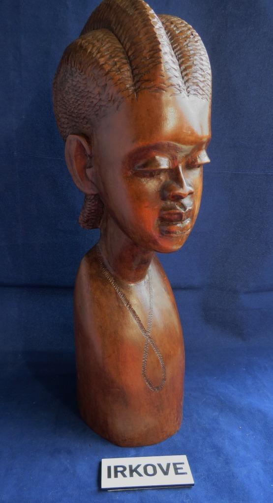 HOUTEN VROUWEN BEELD * Zaire *, Antiek en Kunst, Kunst | Beelden en Houtsnijwerken, Verzenden