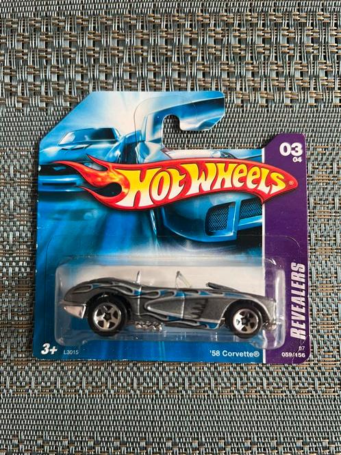 Hotwheels 1958 Chevrolet Corvette, Hobby en Vrije tijd, Modelauto's | Overige schalen, Zo goed als nieuw, Auto, Ophalen of Verzenden