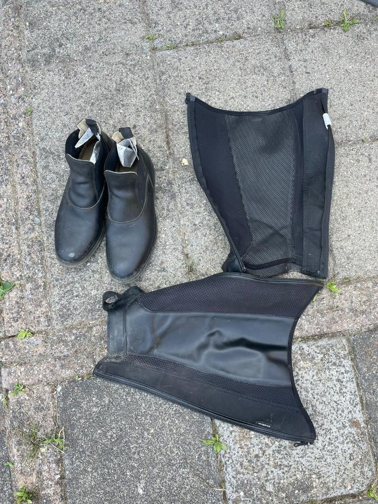 Paardrij jodhpur laars en chaps (maat 42), Dieren en Toebehoren, Paardrijkleding, Ophalen of Verzenden, Zo goed als nieuw, Schoeisel