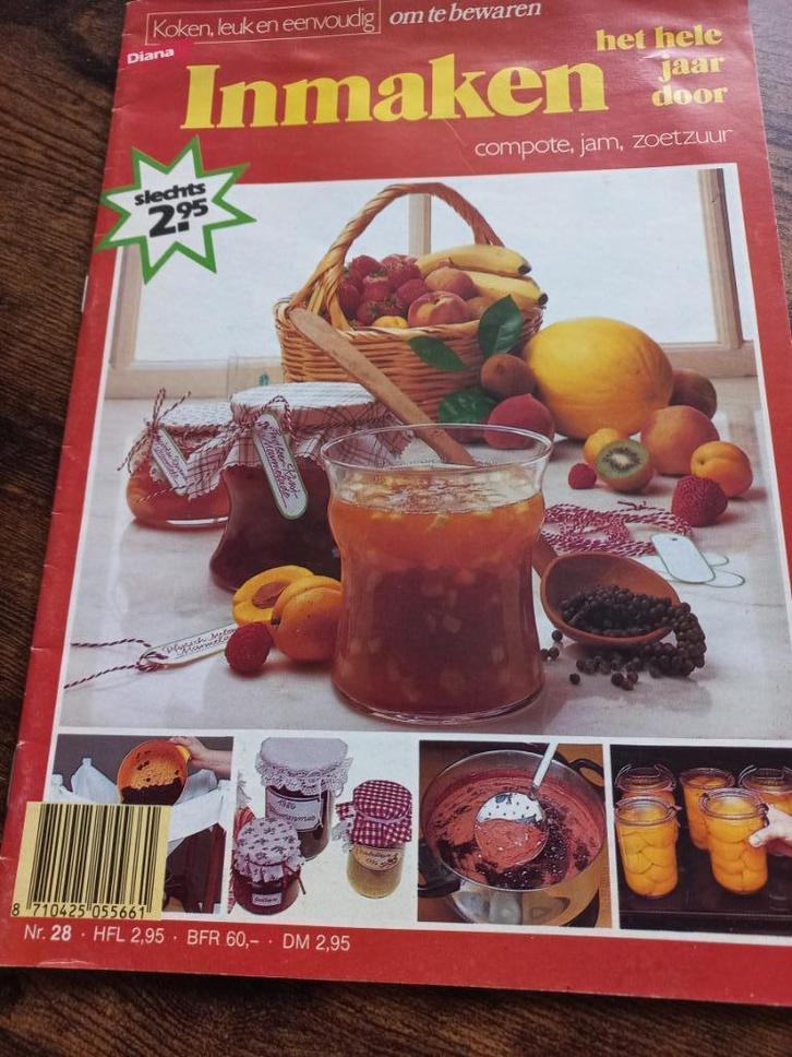 Inmaken Het Hele Jaar Door.Compote,jam,zoetzuur{1988}, Boeken, Kookboeken, Gelezen, Europa, Gezond koken, Verzenden