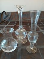 3 mooie glazen vaasjes, Ophalen of Verzenden