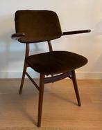 Teak houten stoel Louis van Teeffelen jaren ‘60, Ophalen, Bruin, Zo goed als nieuw, Metaal