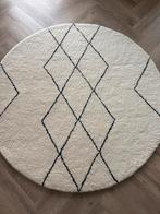 Crème rond wollen vloerkleed - Netjes!, Huis en Inrichting, Stoffering | Tapijten en Kleden, Rond, Ophalen of Verzenden, Zo goed als nieuw