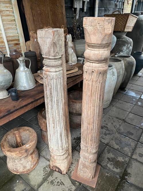 Oude zuil uit India, Huis en Inrichting, Woonaccessoires | Zuilen en Pilaren, Gebruikt, Ophalen
