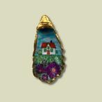 Handbeschilderd 'Wit huis', Antiek en Kunst, Ophalen of Verzenden