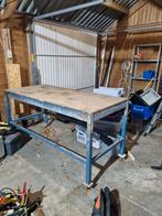 Werkbank: 200 cm lang, 90 cm breed, 92 cm hoog., Ophalen of Verzenden, Gebruikt