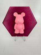 Decoratietegeltje bearbrick 10x10 metallic paars/licht roze, Verzenden, Nieuw