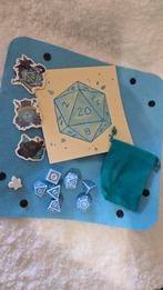 D&D Dice Set - Lichtblauw Ice Water - Cadeau!, Ophalen of Verzenden, Nieuw