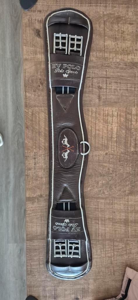HV Polo dressuur singel 60cm bruin, Dieren en Toebehoren, Paarden en Pony's | Hoofdstellen en Tuigage, Zo goed als nieuw, Dressuur