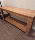 Massief Eiken Console Tafel In uitstekende nieuwstaat !, Huis en Inrichting, Tafels | Sidetables, Ophalen, Eikenhout, Zo goed als nieuw