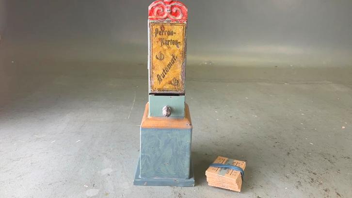 Bing spoor 0 Perronkaartenautomaat jaren 1901/05…uralt, Antiek en Kunst, Antiek | Speelgoed, Ophalen of Verzenden