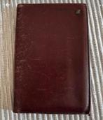 Bordeauxrode leren portefeuille voor pasjes en papier, Overige merken, Gebruikt, Ophalen of Verzenden, Leer
