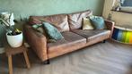 Lederen bank - 206cm breed gratis af te halen, Huis en Inrichting, Banken | Bankstellen, Ophalen, Gebruikt, Rechte bank, 200 tot 250 cm