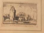 Gravure Bij de Spaarnebrug Haarlem 1732 Abraham Rademaker, Antiek en Kunst, Ophalen