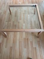 Vierkante salontafel, Ophalen, Gebruikt, 50 tot 100 cm, Glas