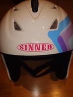Sinner Skihelm wit maat s/m 56-58 cm helm skiën kwaliteit, Overige merken, Overige typen, Ophalen of Verzenden, Zo goed als nieuw