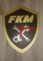 FKM truck styling mancave reclame klok houten Schild vorm, Ophalen of Verzenden, Zo goed als nieuw, Reclamebord