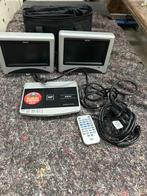 Akai Draagbare DVD Speler met Dubbel Scherm, Ophalen of Verzenden, Gebruikt, Dvd-speler, Draagbaar