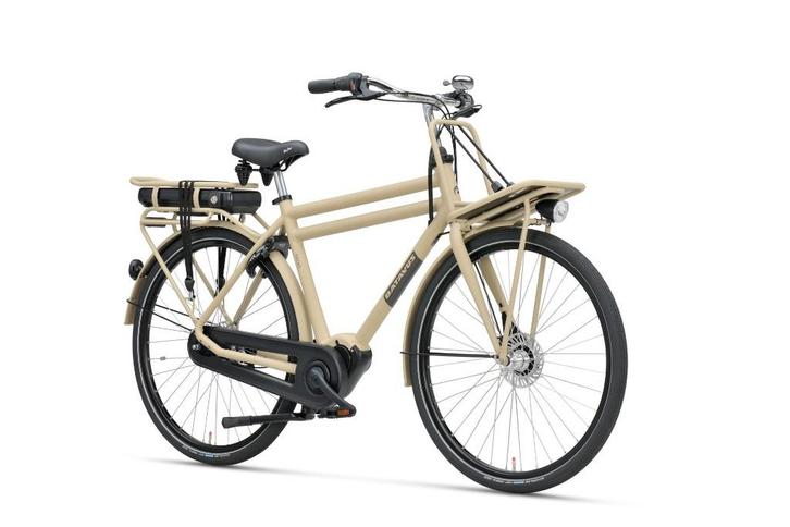 Batavus PACKD E-go Plus Heren 7 Camel mat 49 middenmotor, Fietsen en Brommers, Elektrische fietsen, Nieuw, Batavus, 47 tot 51 cm
