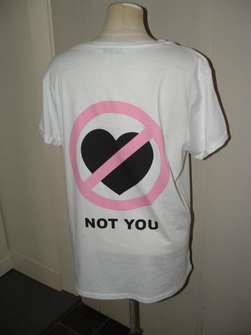 FB Sister top t-shirt met Not You print maat L ( maat 40)  beschikbaar voor biedingen