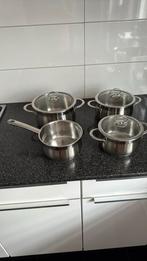 Pannen set 4 delige merk Bk, Ophalen of Verzenden, Rvs, Pannenset