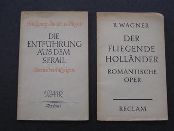 Operatekstboekje: Entführung a/d Serail, Fliegende Holländer beschikbaar voor biedingen