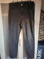 MS Mode Slim Leg Jeans met Strass - Maat 46, Zwart, Ophalen of Verzenden, Zo goed als nieuw, MS Mode