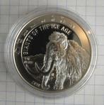 Zilver 1 oz munt - Giants of the Ice Age - Mammoth - 2019, Ophalen, Zilver