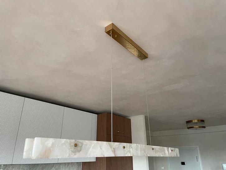 Alabaster Hanglamp - Zo Goed Als Nieuw!, Huis en Inrichting, Lampen | Hanglampen, Zo goed als nieuw, 75 cm of meer, Overige materialen