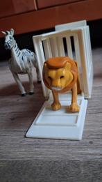 Oude vintage fisher price wilde dieren zebra, leeuw en giraf, Verzamelen, Ophalen of Verzenden, Gebruikt