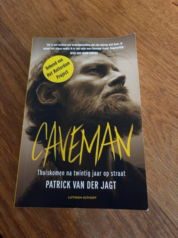 Caveman - Patrick van der Jagt, Boeken, Biografieën, Zo goed als nieuw, Overige, Ophalen of Verzenden