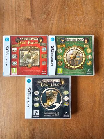 Professor Layton Nintendo DS Games beschikbaar voor biedingen