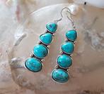 Bohemian Ibiza Oorbellen in Turquoise, Sieraden, Tassen en Uiterlijk, Oorbellen, Overige materialen, Hangers, Nieuw, Verzenden