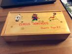 Vintage houten Domino spel Circus Dominoes, Ophalen of Verzenden, Gebruikt