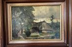 Boerderijtje op erf, Antiek en Kunst, Kunst | Schilderijen | Klassiek, Ophalen of Verzenden