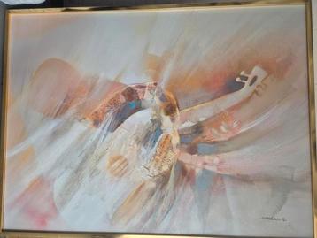 Abstract Gitaar Schilderij Sandro beschikbaar voor biedingen