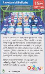Ravotten bij Ballorig. 15% korting. Postcodeloterij bon., Drie personen of meer, Kortingskaart