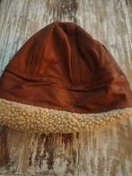 Cognac bruine leren muts gevoerd, Ophalen of Verzenden, Jongetje